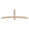 Ekena Millwork Bellingham Smooth Timber Gable Bracket, Douglas Fir, 96"W x 32"H x 3 1/2"D x 5 1/2"F, 8/12 Pitch GBW096X32X0406BEL00SDF - alternate 1